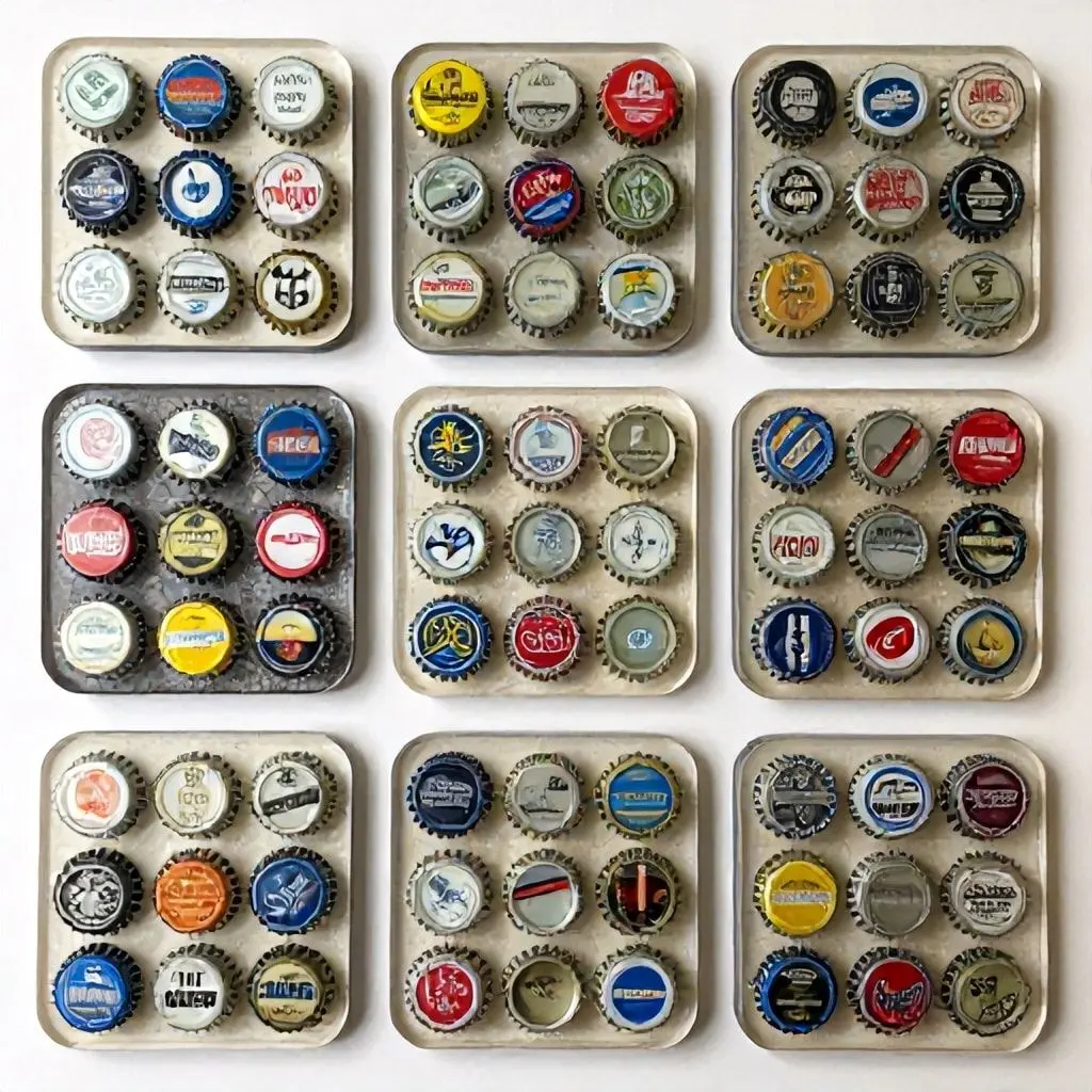 Bottle Cap Collection Displays