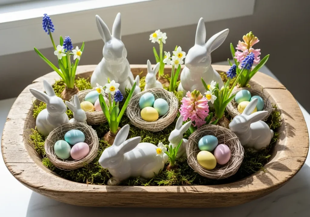 Bunny and Spring Motifs