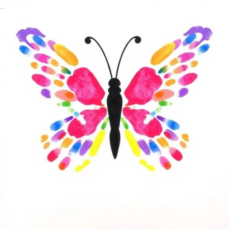 Butterfly Fingerprint Symmetry Art