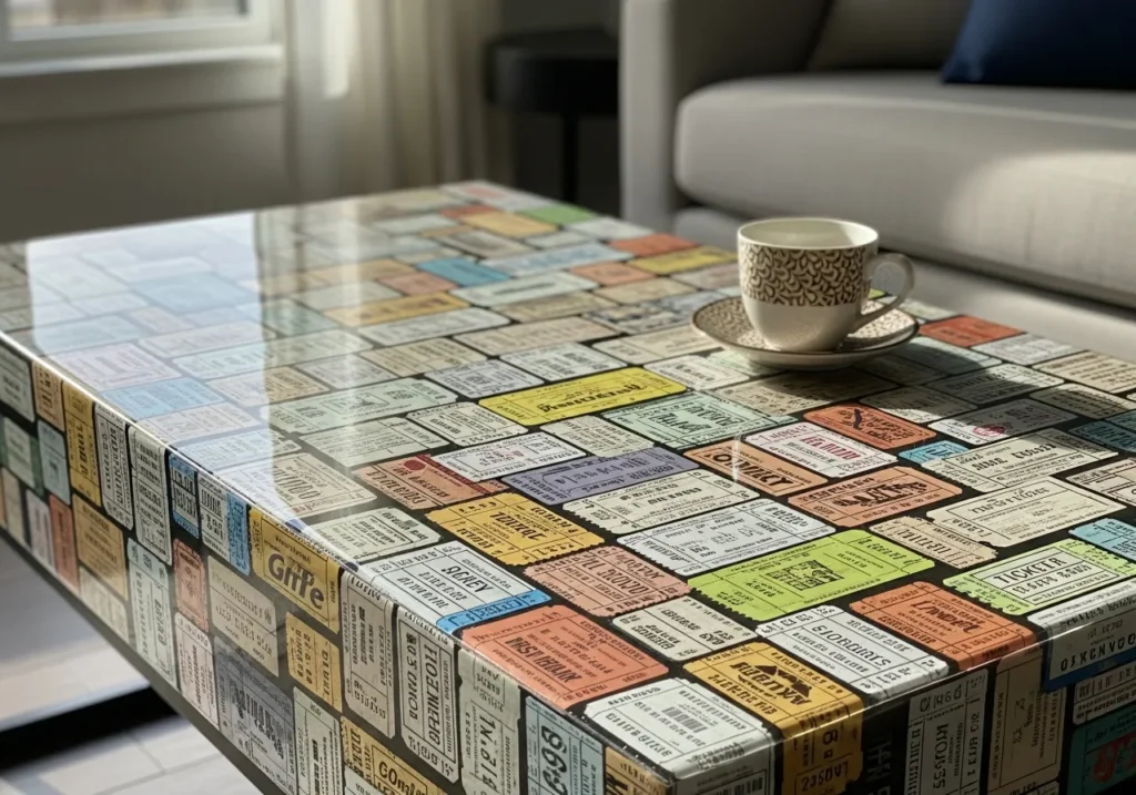 Coffee Table Decoupage for Functional Art