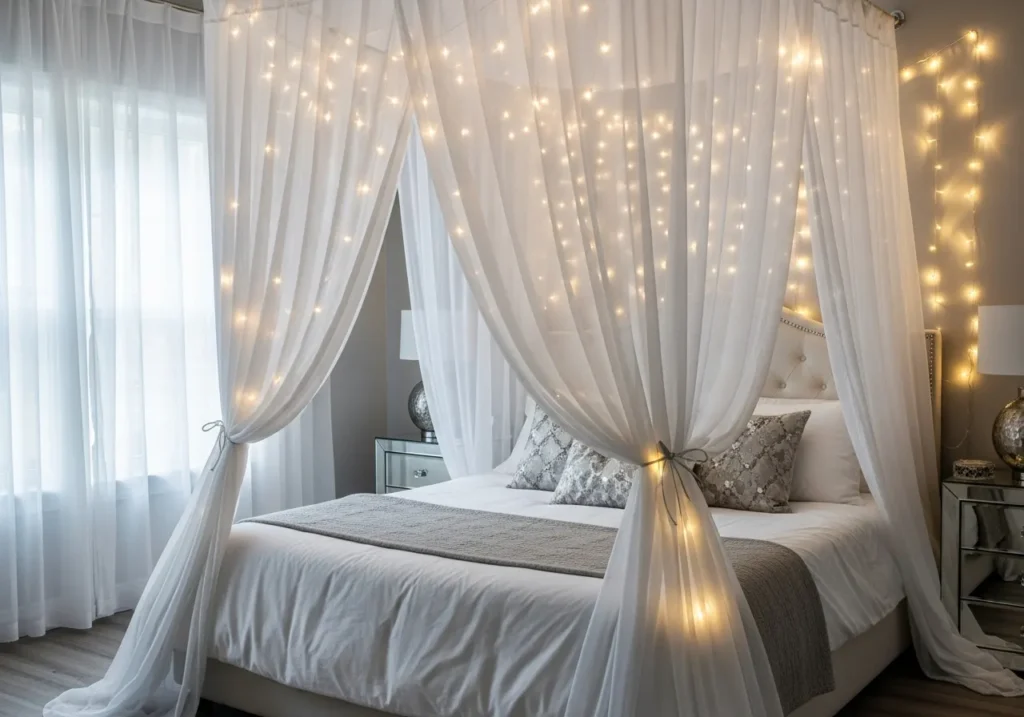 Curtain and Fabric Canopy Accent