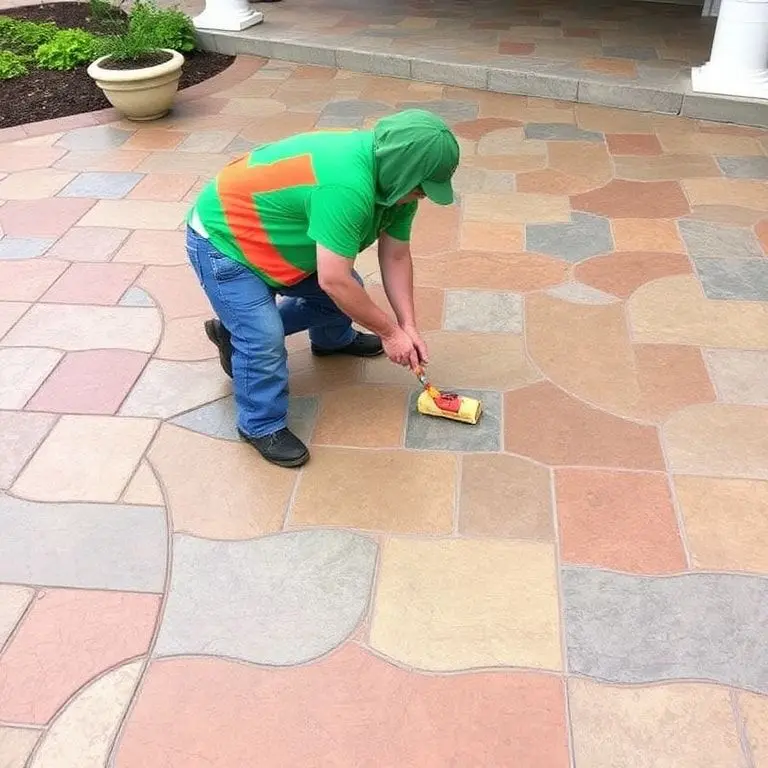 DIY Stamped Concrete