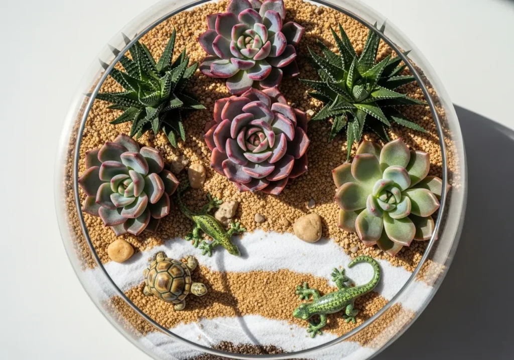 Desert Landscape with Succulents