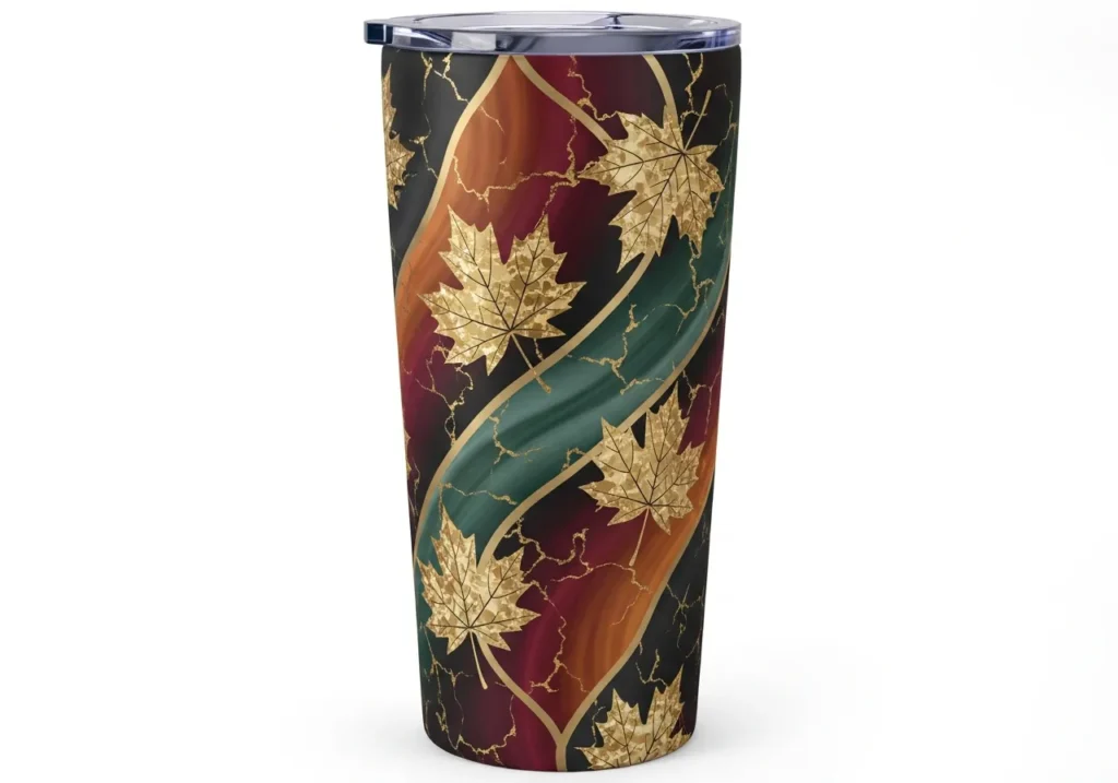 Fall Tumbler Ideas Elegant Gold Accents