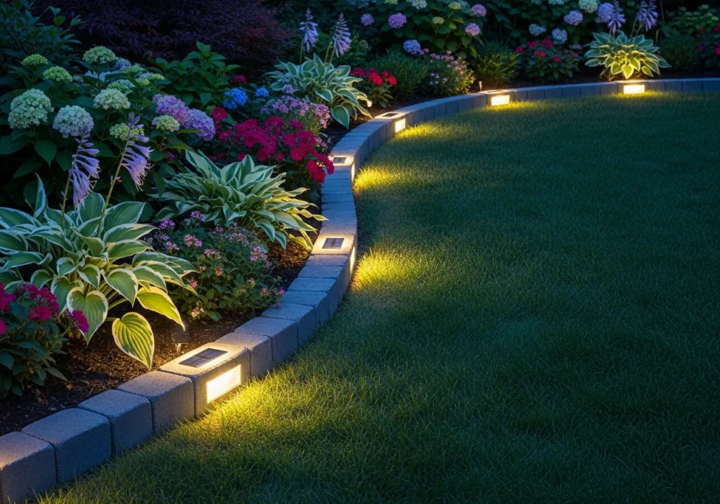 Establish Garden Borders with Solar Brick Lights