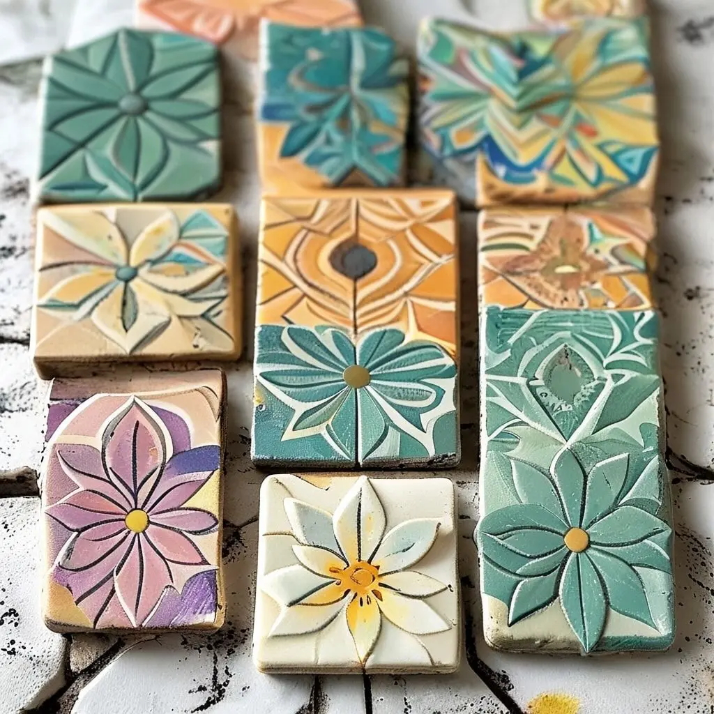 Faux Tile Coasters