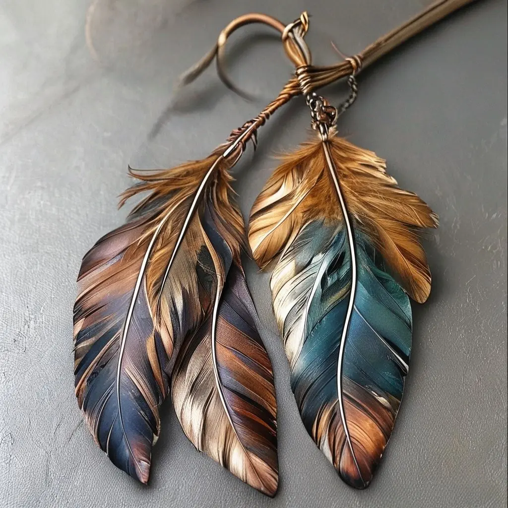 Feather and Leather Combinations