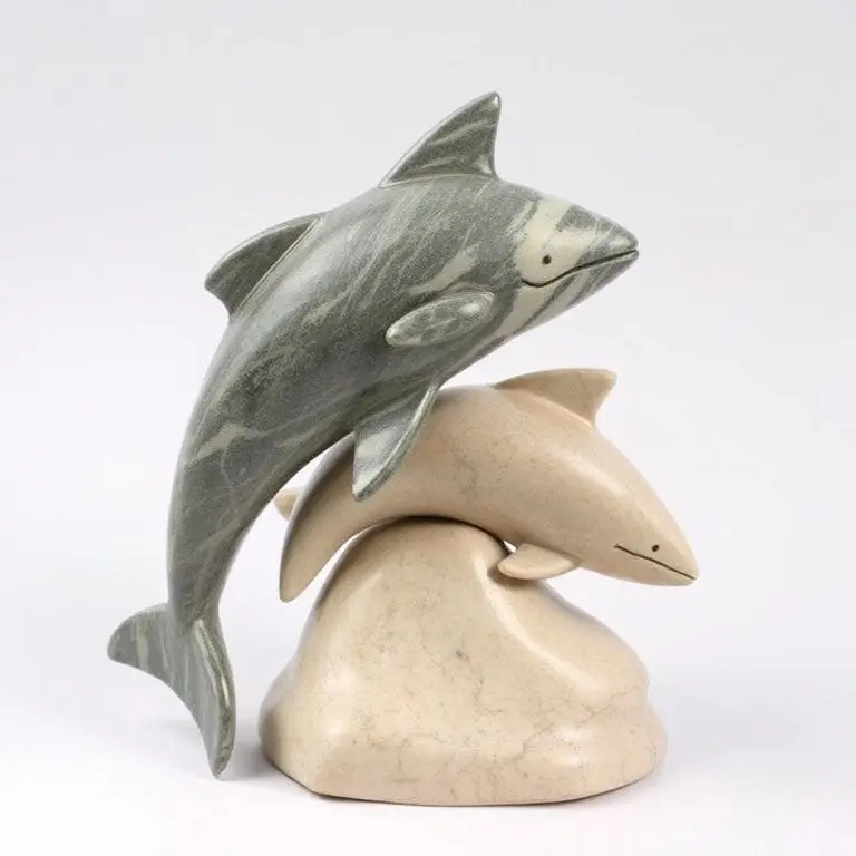 Fish and Dolphin Sculptures