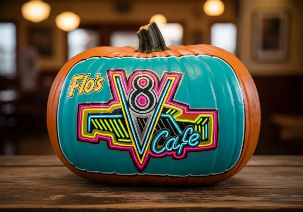 Flo's V8 Cafe Sign