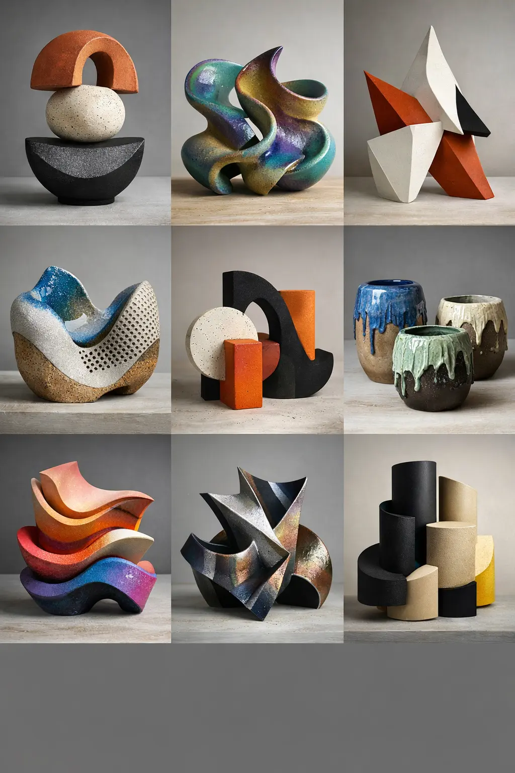 Geometric Abstract Ceramic Designs