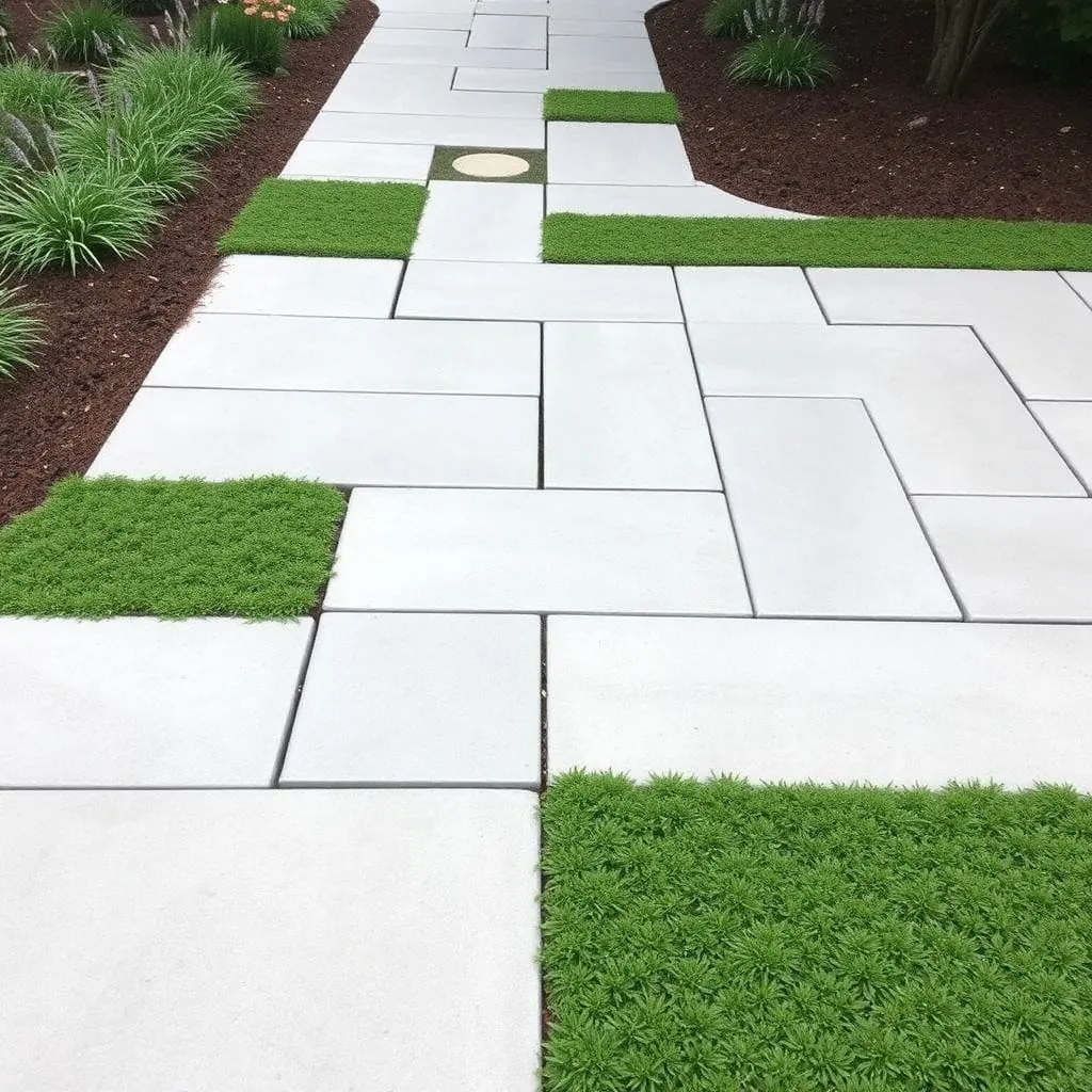 Geometric Garden Pathways