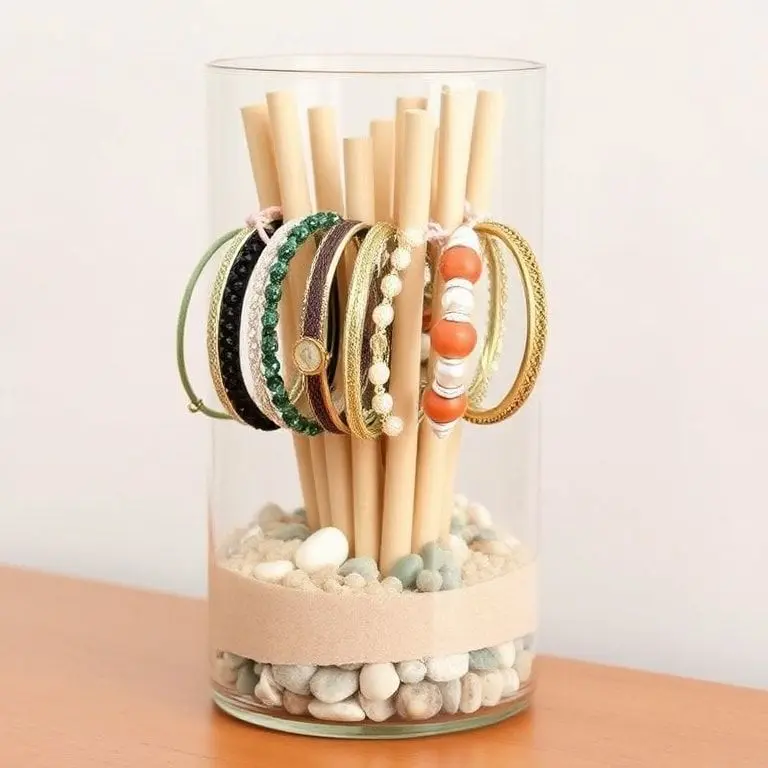 Glass Jar Layered Display