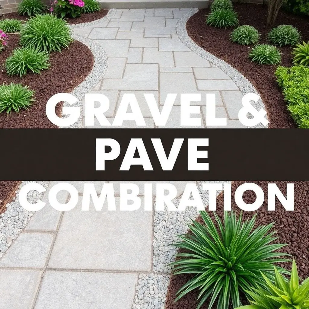 Gravel and Paver Combination