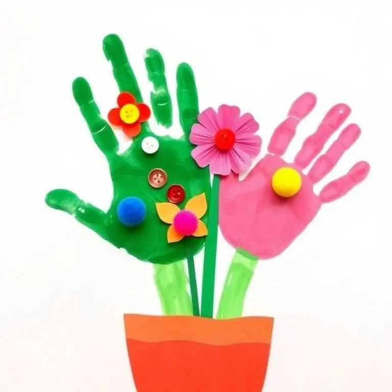 Handprint Flower Bouquet