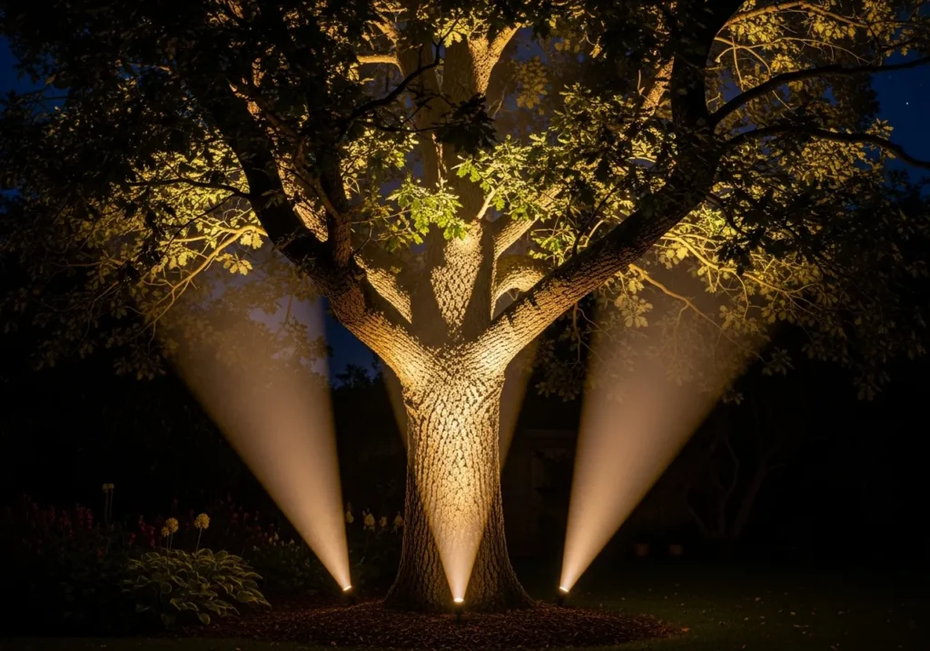 Highlight Landscape Features with Solar Spotlights