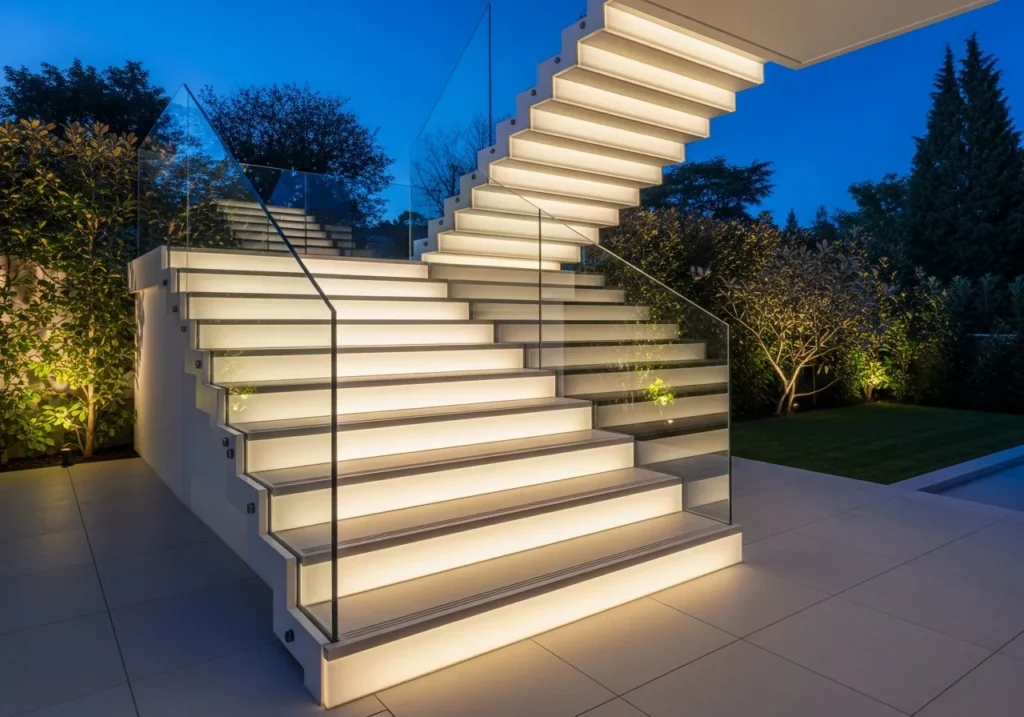 Indirect Lighting Behind Translucent Step Materials