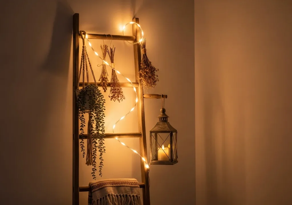 Ladder Display with Wrapped Lighting