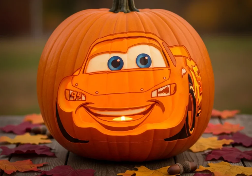 Lightning McQueen Face Design