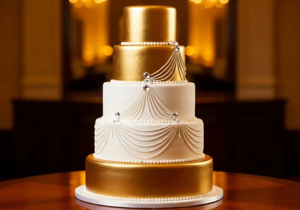 Metallic Accents with Pearl Details