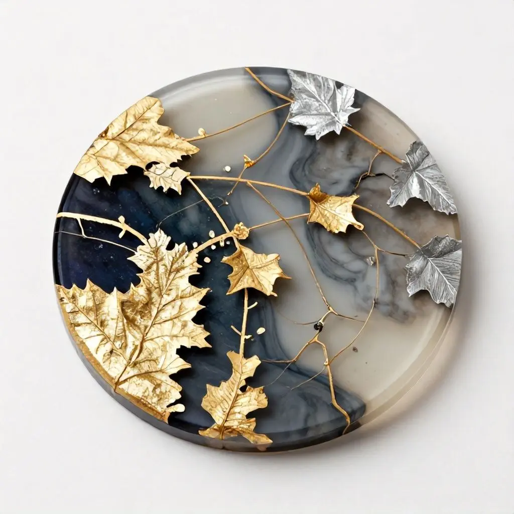 Metallic Leaf Accents