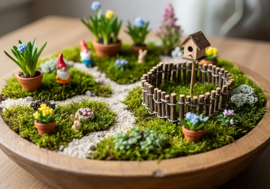 Miniature Spring Scene Vignette