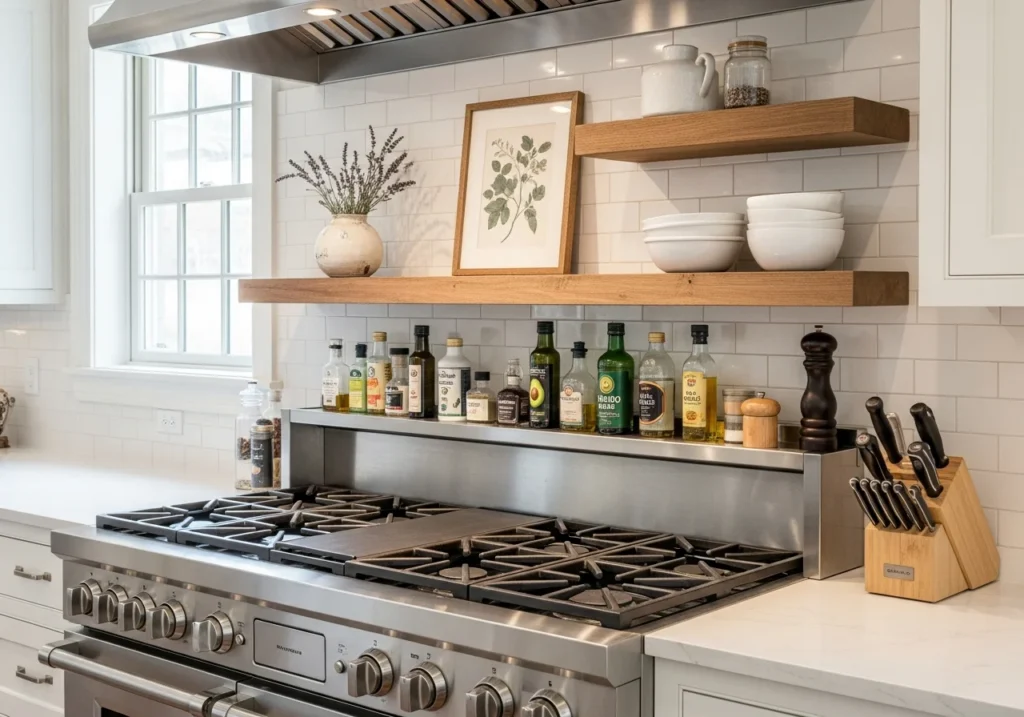 Mixed Material Shelving Combinations