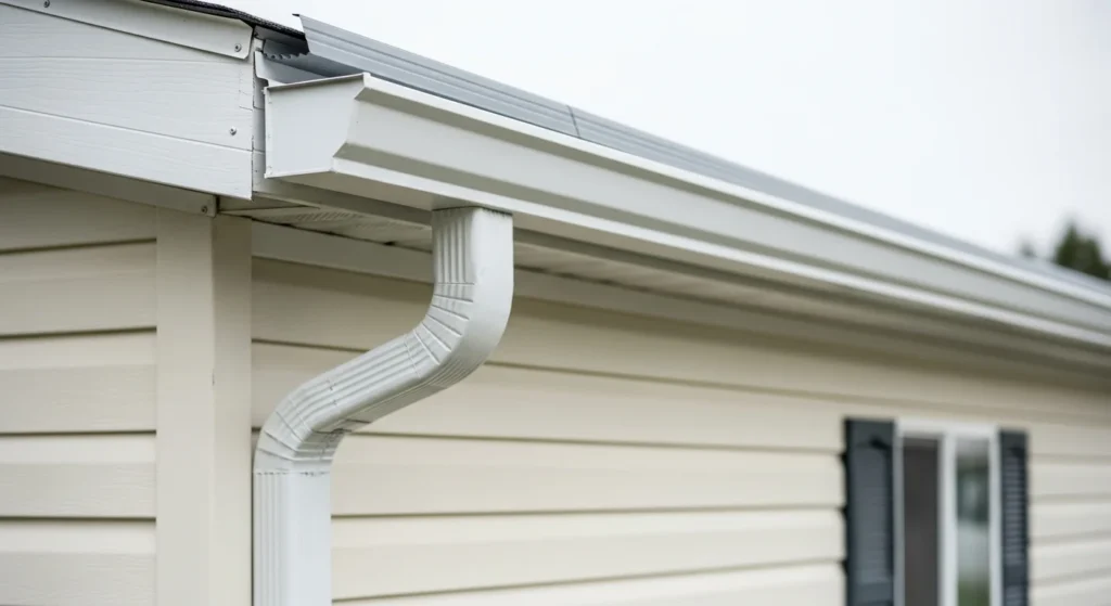 Mobile Home New Gutter Installation mobile home from water damage