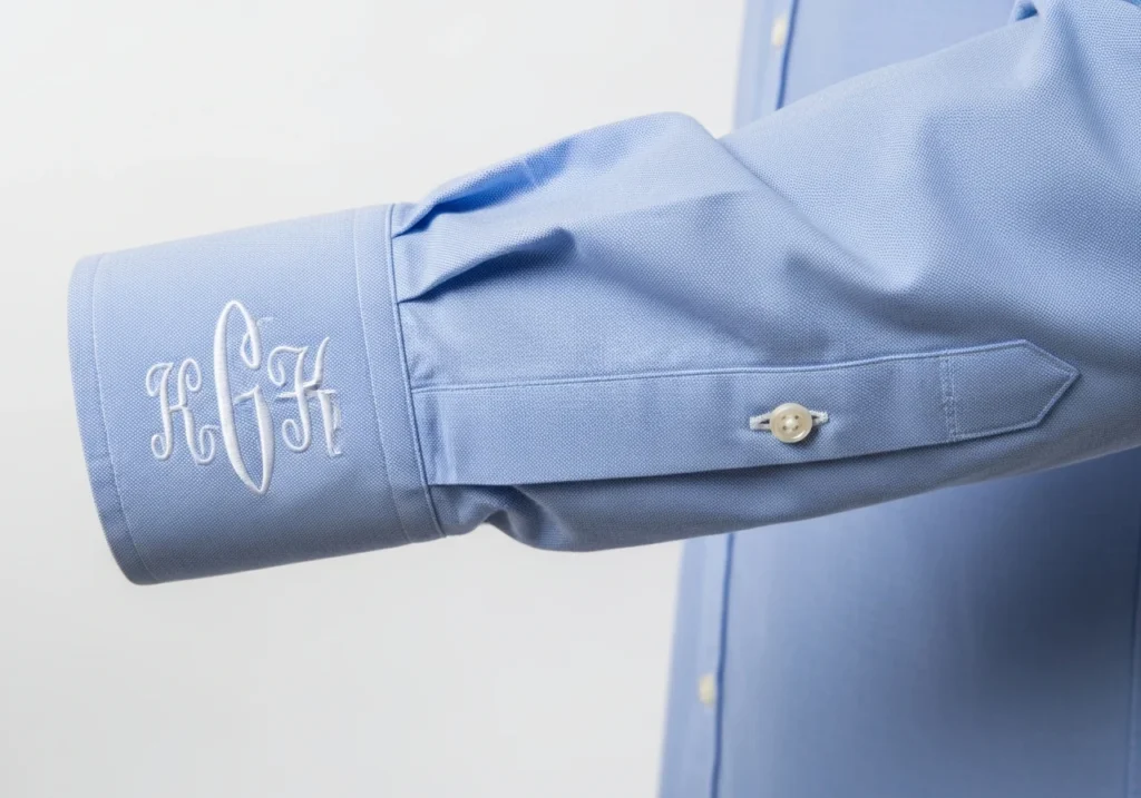Oxford Cloth Button Down with Cuff Monogram
