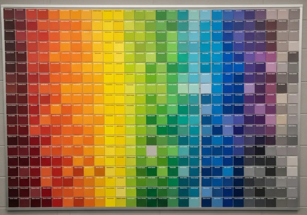 Paint Chip Color Word Wall
