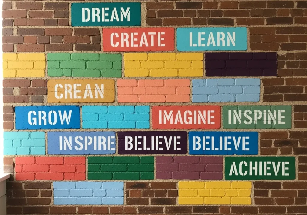 Painted Brick Motivational Messages