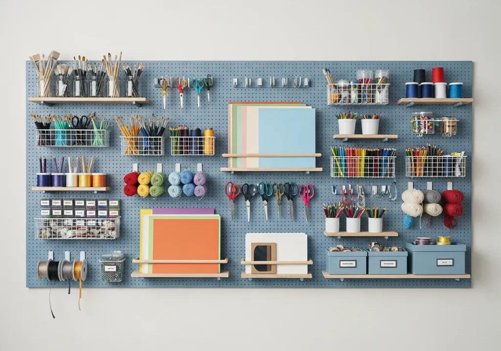 Pegboard Organization Wall