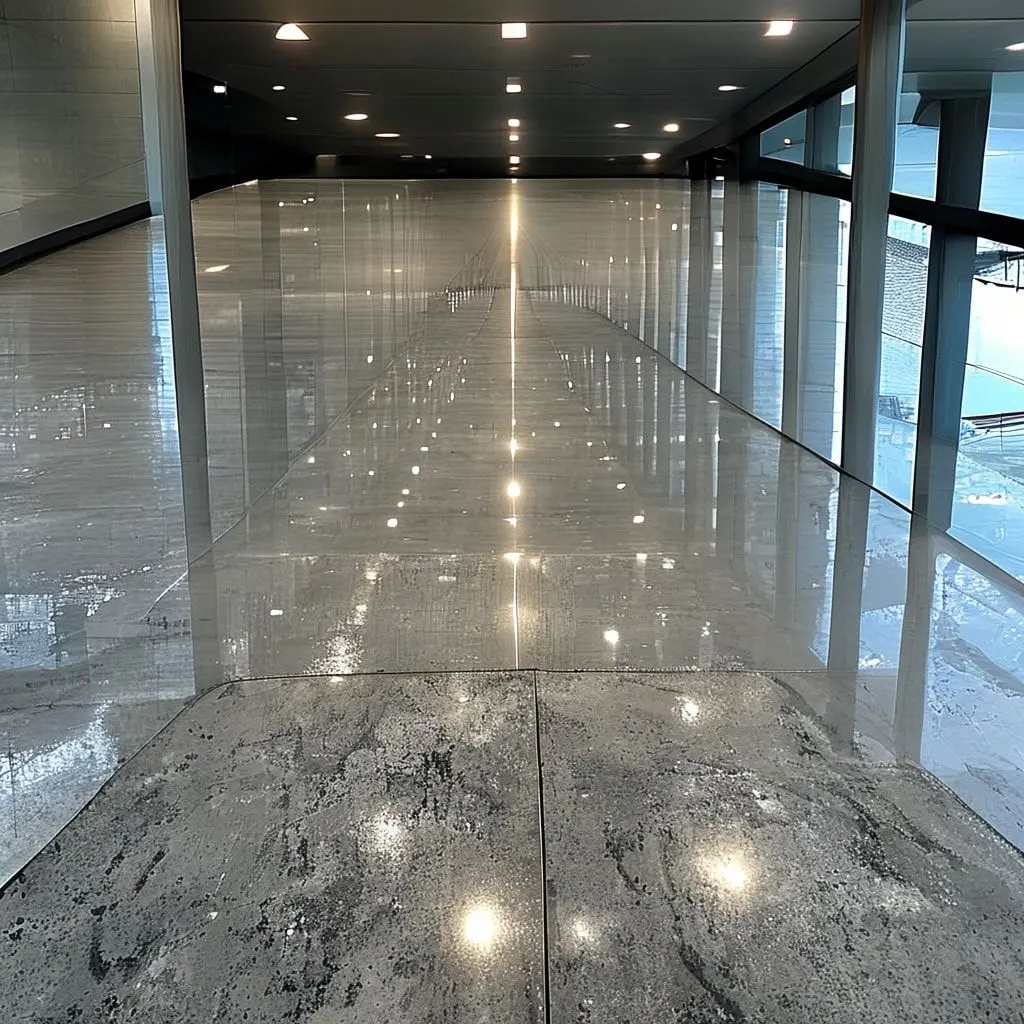 Polished Concrete with High Gloss Finish