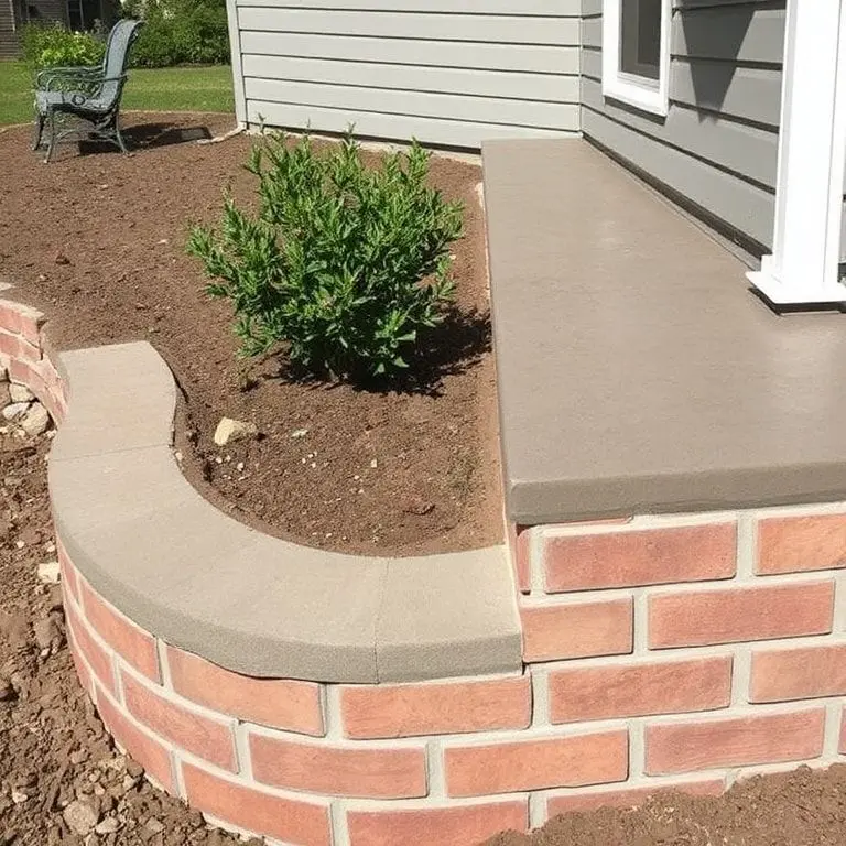 Poured Concrete Caps