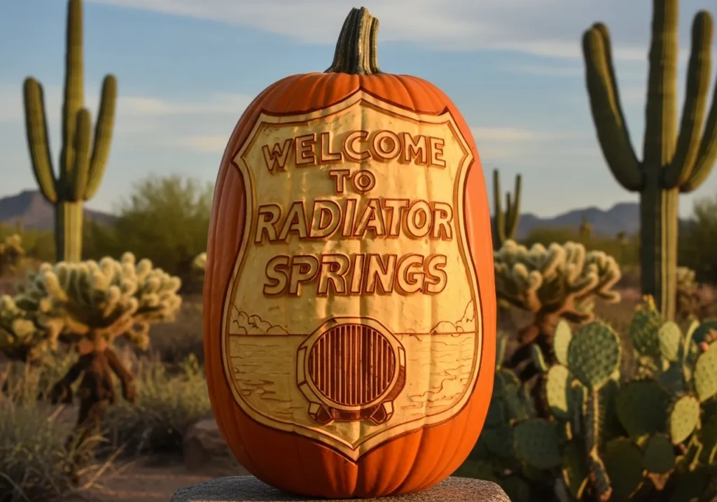 Radiator Springs Welcome Sign