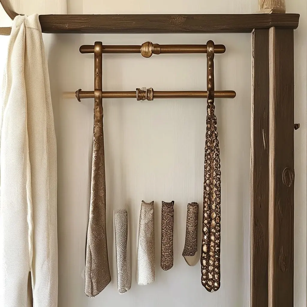 Repurposed Curtain Rod Bracelet Display