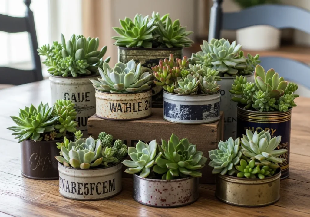 Succulent Gardens in Unexpected Containers