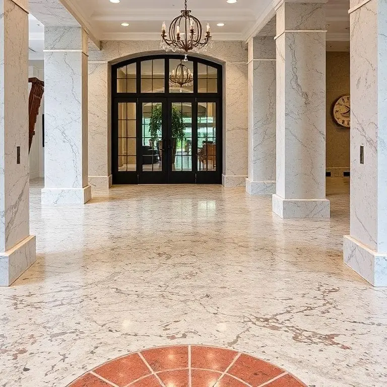 Terrazzo Style Concrete Floors