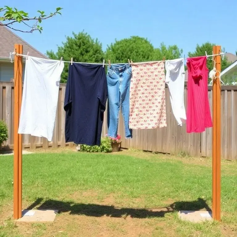 Traditional Outdoor Clothesline