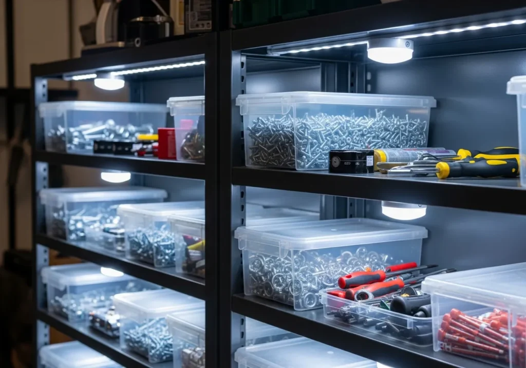 Under-Shelf Lighting for Better Organization