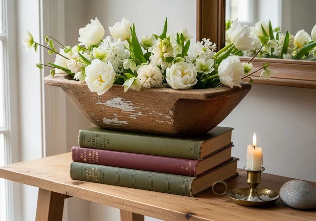 Vintage Book Stack Base