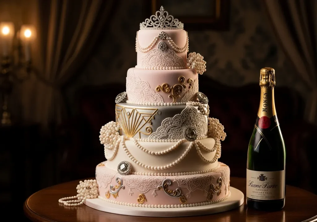 Vintage Inspired Diamonds and Pearls Design