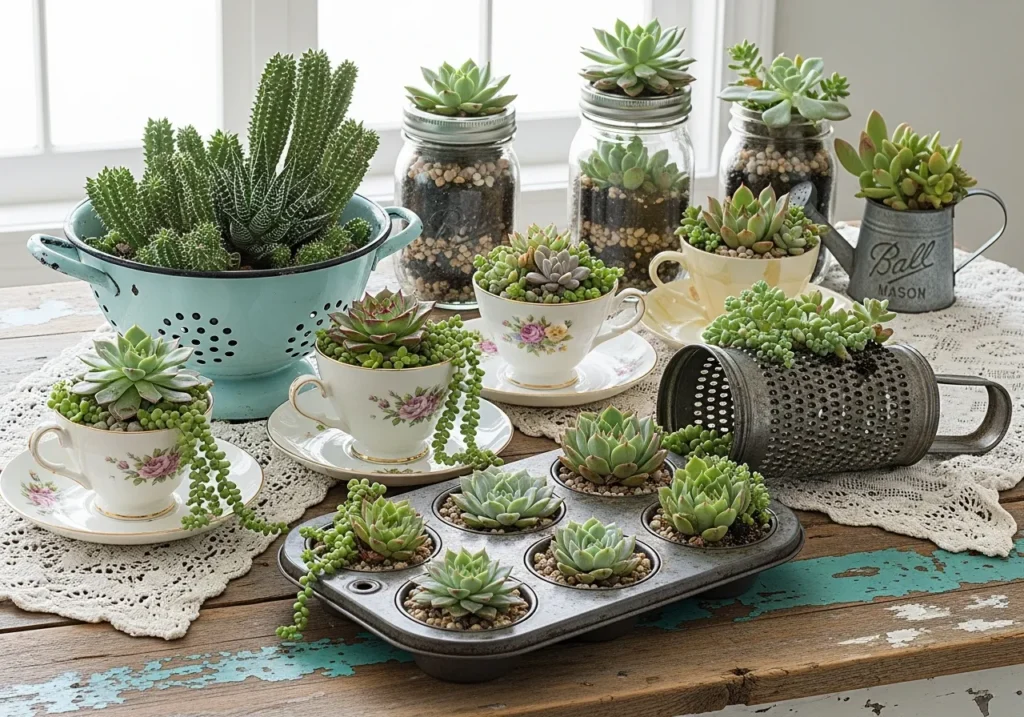 Vintage and Repurposed Kitchen Items