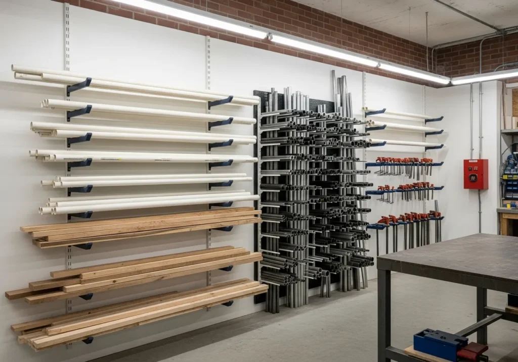 Workshop and Lumber Storage Racks