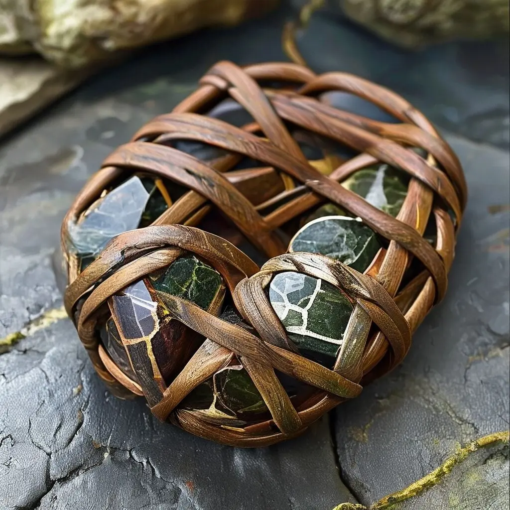 Wrapped Stone Leather Jewelry