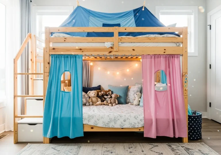 10+ Creative Bunk Bed Forts Ideas for Kids