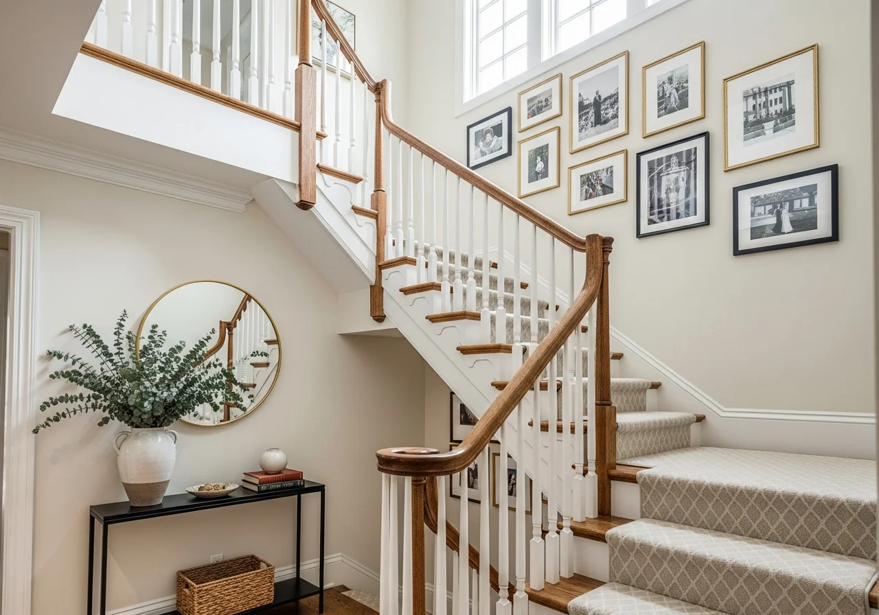 10+ Stylish Decorating Ideas for Stairs and Hallways