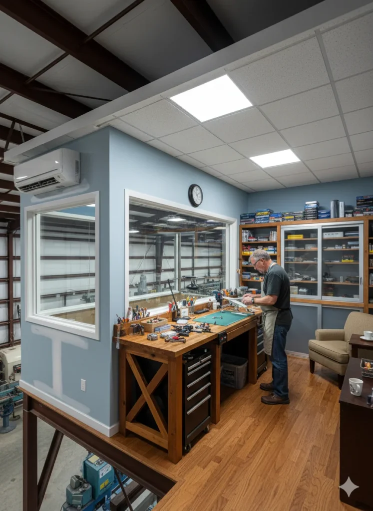 12+ Inspiring Metal Building Loft Ideas (5)