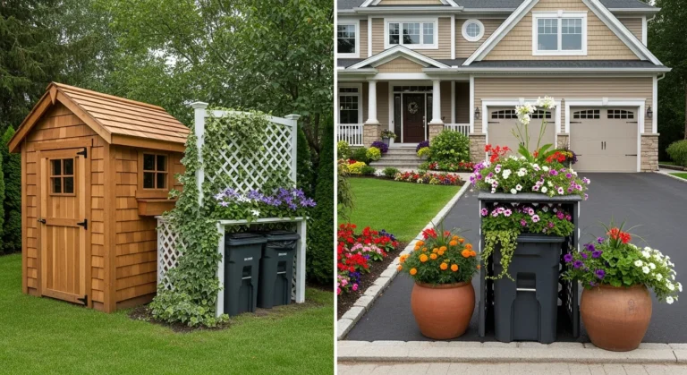 15+ Creative Outdoor Trash Can Cover Ideas