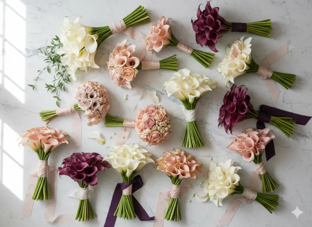 18+ Elegant Calla Lily Wedding Bouquet Ideas