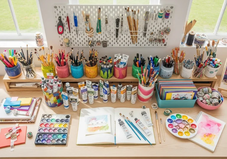 19+ Clever DIY Art Supply Storage Ideas